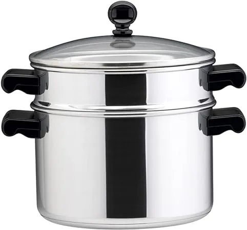 Farberware Classic Stainless Steel Stack and Steam Saucepot and Steamer Insert, 3 Quart