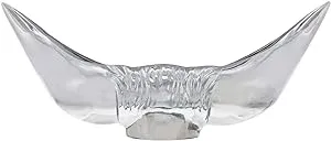 United Pacific 72005 Heavy-Duty Chrome Bull Horn Hood Ornament, Cast Metal Construction, Universal Two Stud Installation, Detailed Design - ONE Unit