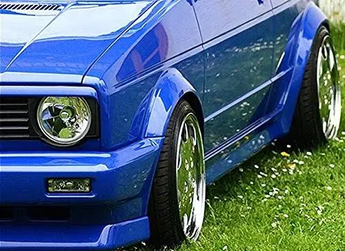 VW Golf Rabbit MK1 Cabrio Euro Headlight Hood Trim Grill Spoiler Eyelid Eyebrow-