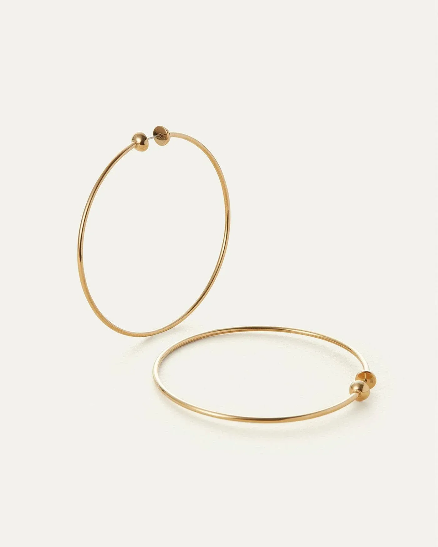 Jenny Bird Icon Large Hoop Earrings in High Polish Gold