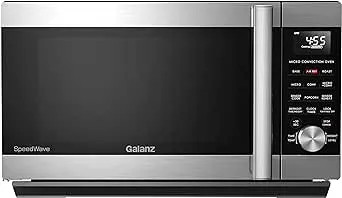 Galanz GSWWA12S1SA10 3-in-1 SpeedWave with TotalFry 360, Microwave, Air Fryer, Convection Oven with Combi-Speed Cooking, 1.2 Cu.Ft, Stainless Steel