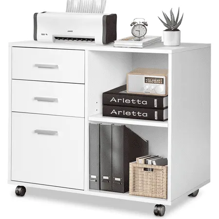 YITAHOME 3 Drawer Mobile Lateral Filing Cabinet