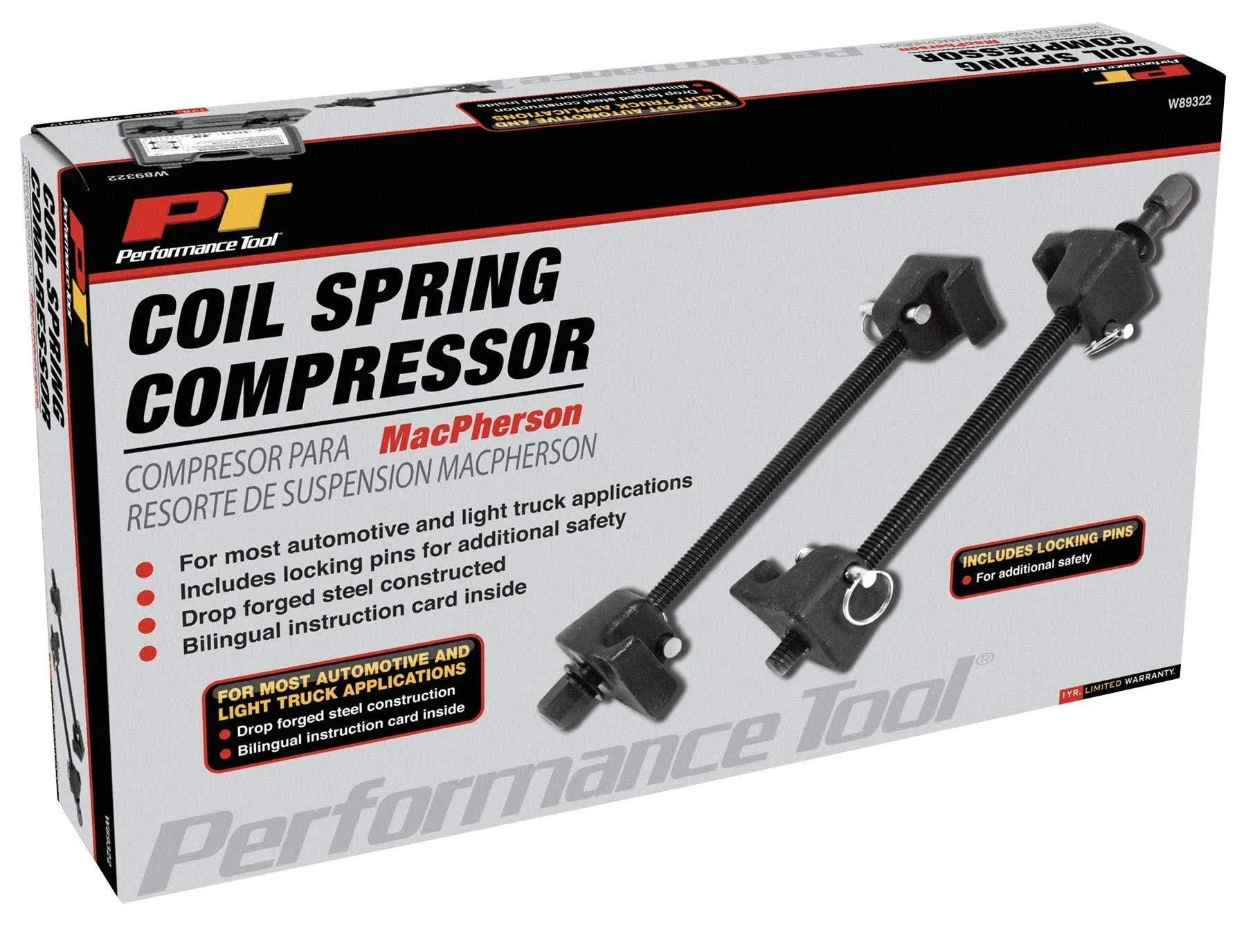 Performance Tool W89322 Professional Strut Spring Compressor