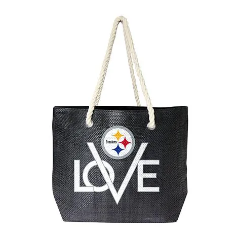 NFL Love Your Team Woven Tote ,Steelers