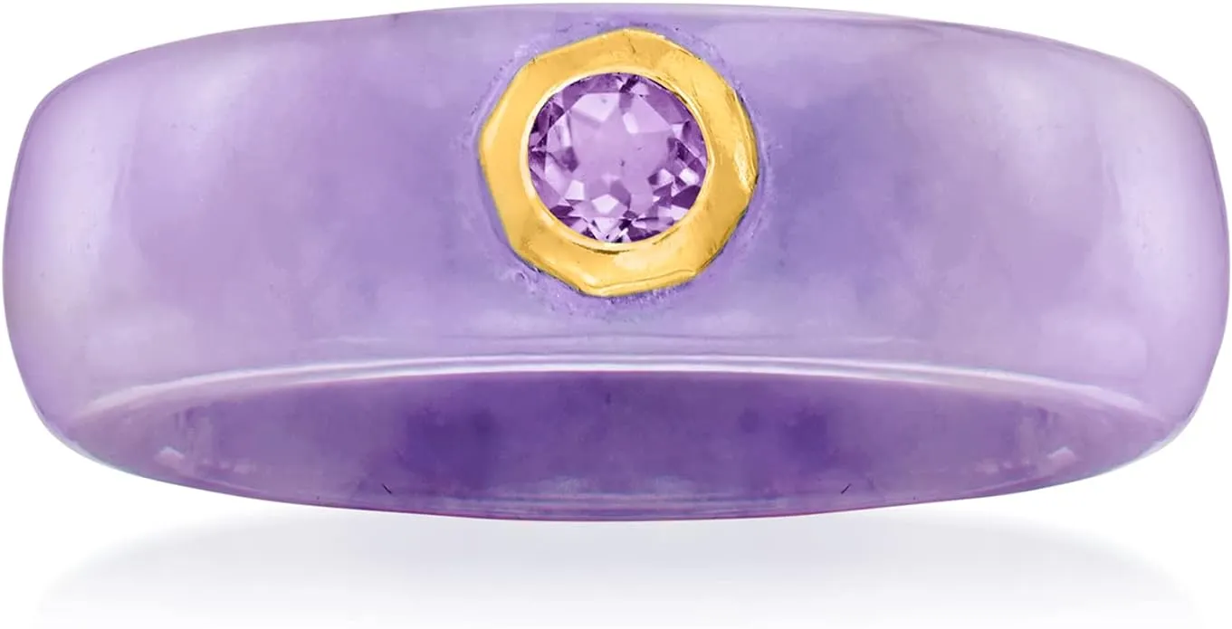 Ross-Simons Lavender Jade Amethyst Ring