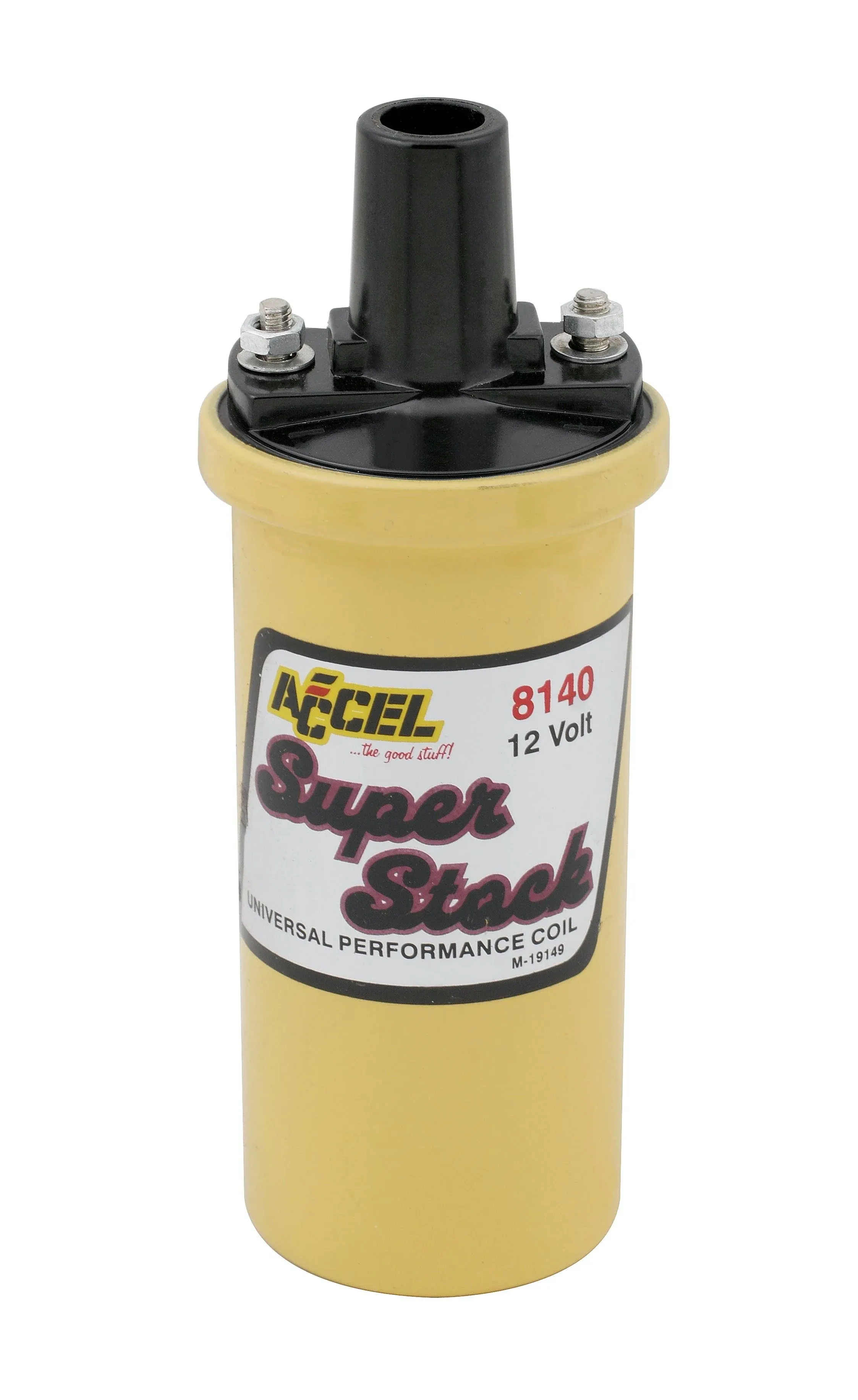 ACCEL 8140 Ignition Coil-Yellow-42<wbr/>000v 1.4 ohm primary-Points<wbr/>-good upto 6500 RPM