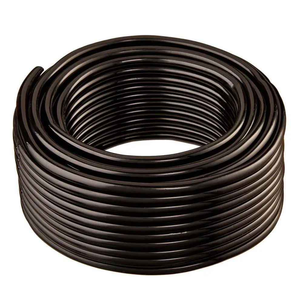 1 In. I.D. X 1 1/4 In. O.D. X 100 Ft. Black Flexible Non-Toxic, BPA Free Vinyl