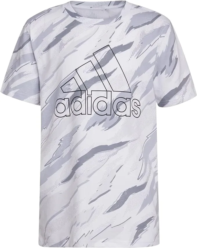 Adidas Men's Camo Short Sleeve Tee-Black, Size: Medium, Cotton