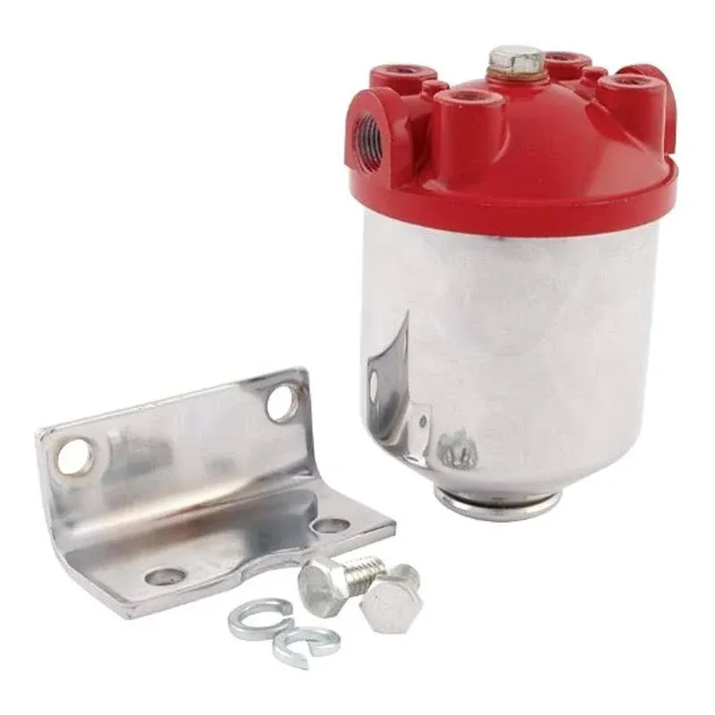 Allstar ALL40250 Fuel Filter Chrome Canister