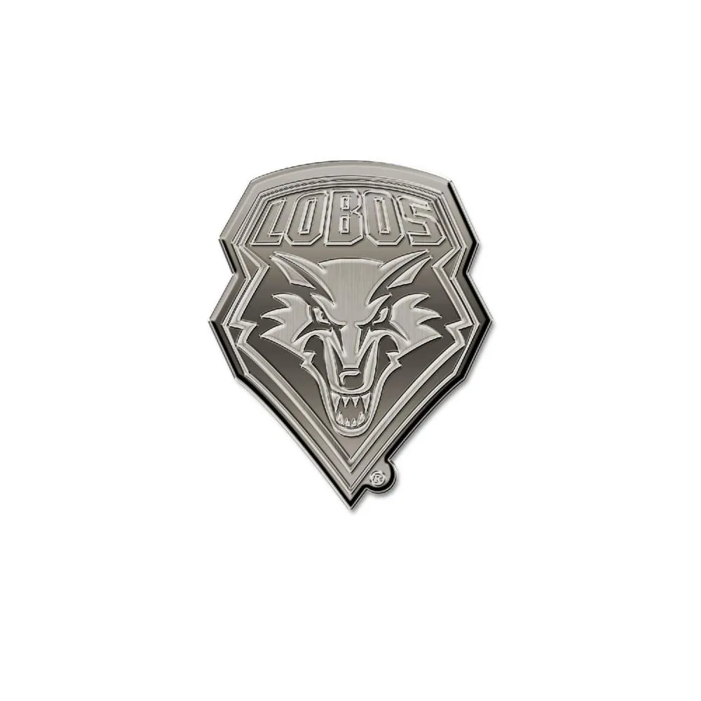 Rico Industries NCAA  New Mexico Lobos Standard Antique Nickel Auto Emblem for Car/Truck/SUV