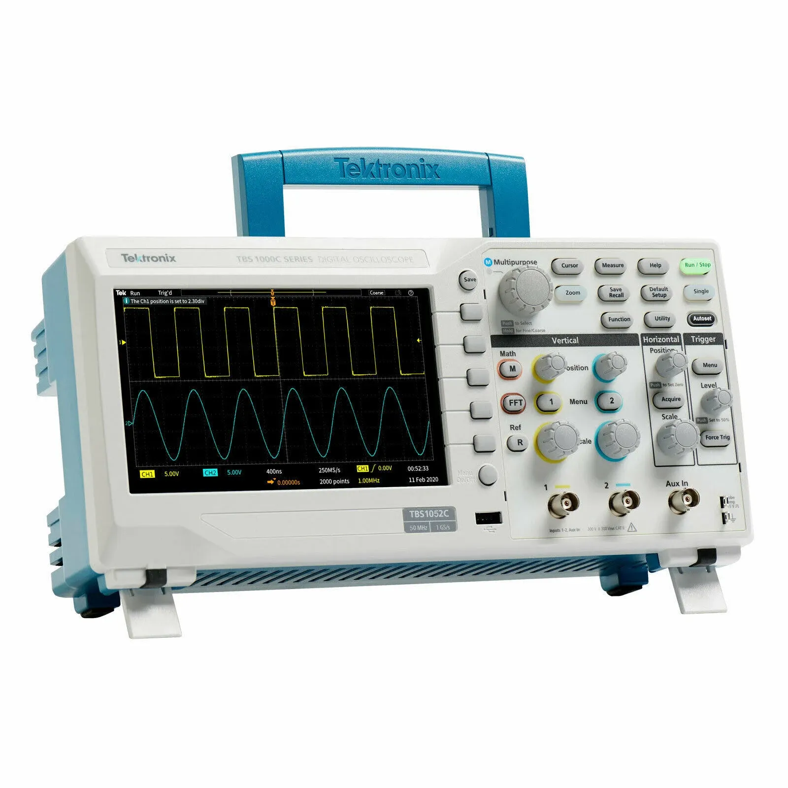 Tektronix TBS1052C 50 MHz, 2-Channel Digital Storage Oscilloscope