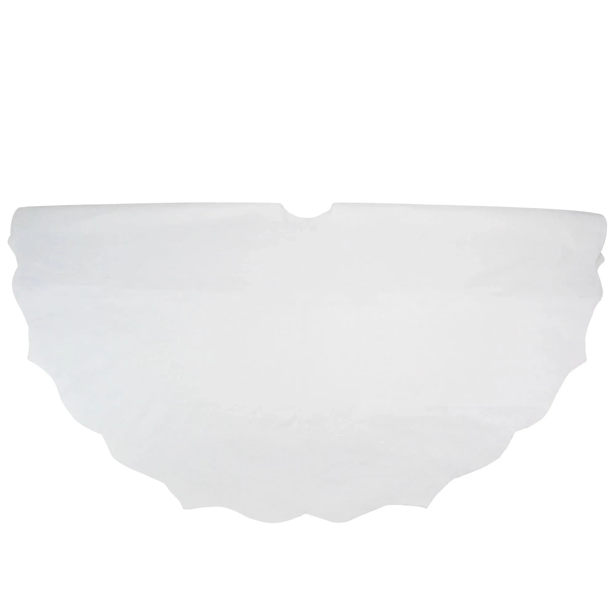 Northlight White Scalloped Edge Christmas Tree Skirt