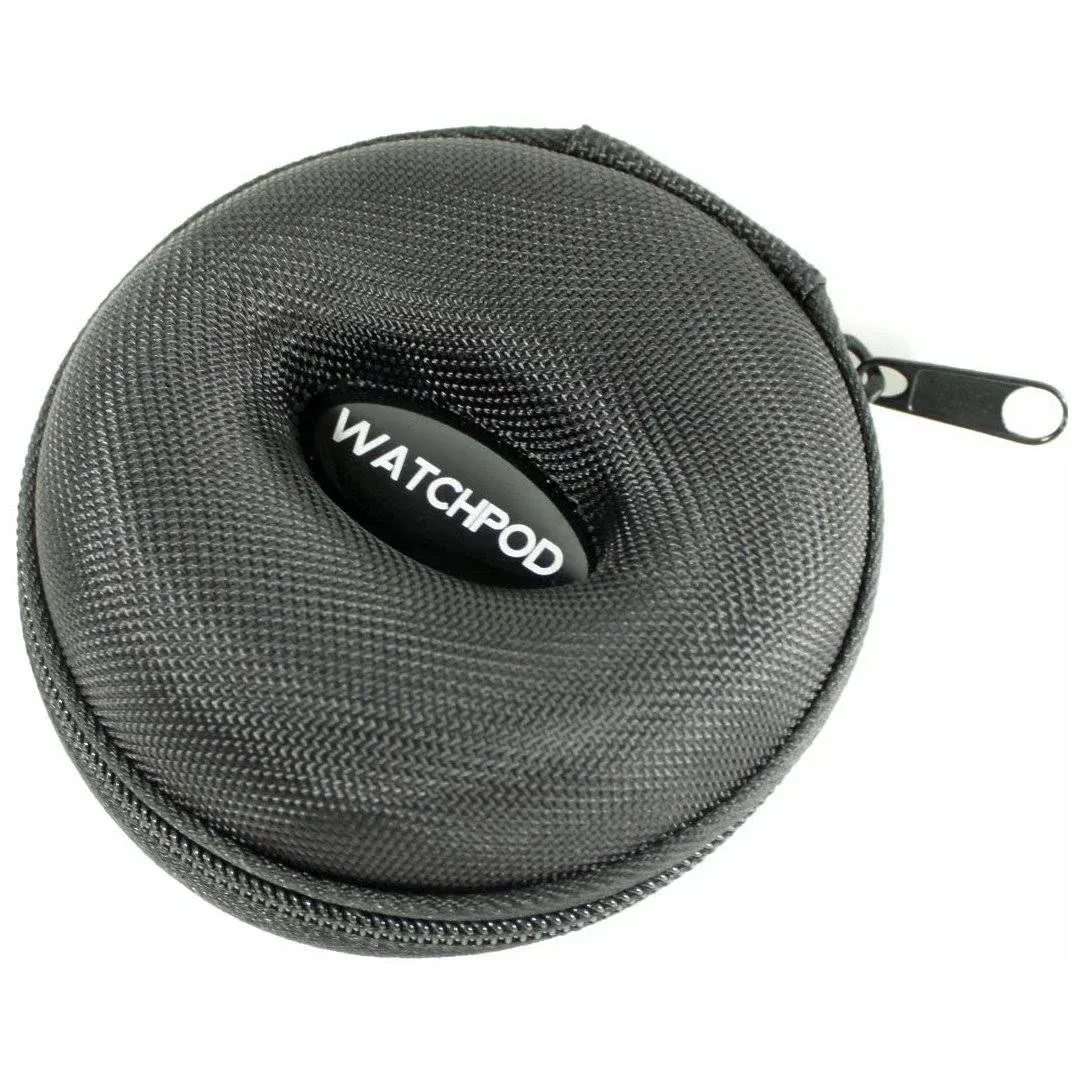 WATCHPOD Travel Watch Case | Single Watch Box w/Zipper for Storage | Cushioned |