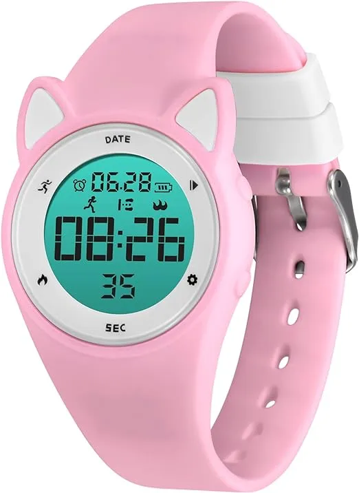 Children Digital Watch Kids Waterproof Sports Watches Fitness Tracker with ...