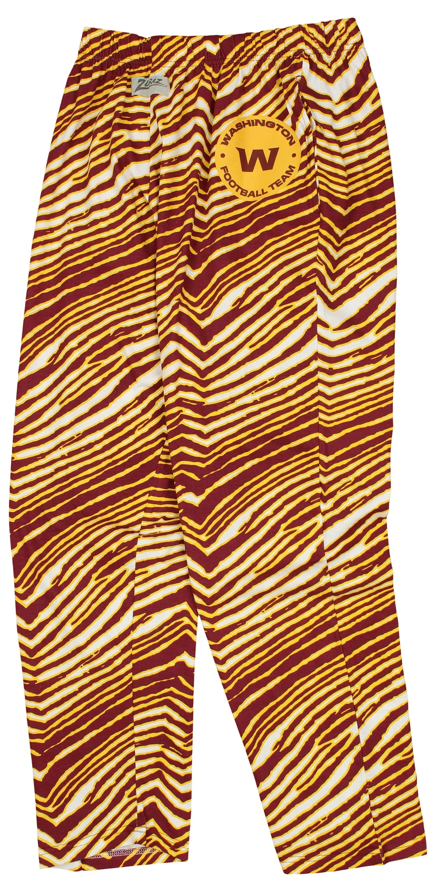 Zubaz Men's Zebra Left Hip Logo Track Pant