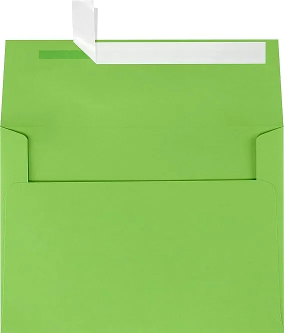 LUX A7 Invitation Envelopes (5 1/4 x 7 1/4) 250/Box, Holiday Green (FE4280-12-250)