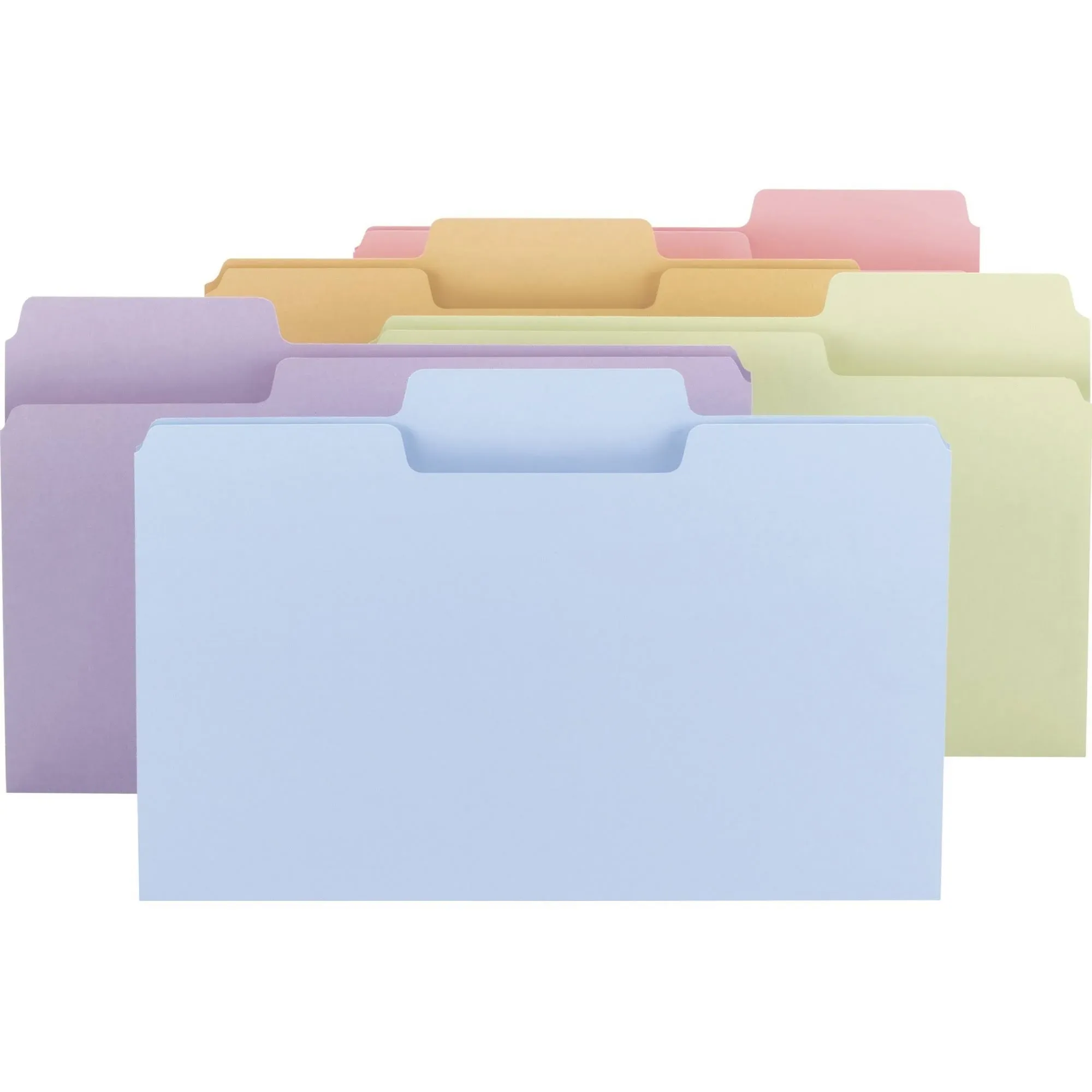 Smead SuperTab File Folders, 1/3-Cut Tabs, Legal, Assorted, 100/Box (SMD11962)