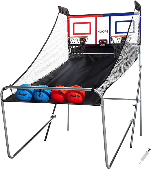 Franklin Sports Arcade Indoor Basketball Shootout Game - Foldable - 60" x 60" x 36"