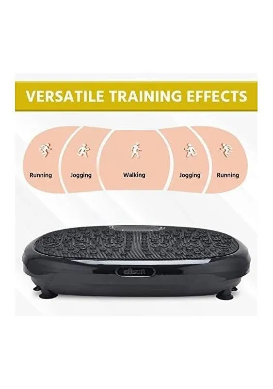 EILISON Fitmax 3D XL Vibration Plate Exercise Machine - Whole Body Workout Vibration Fitness Platform w/Loop Bands - Home Training Equipment for