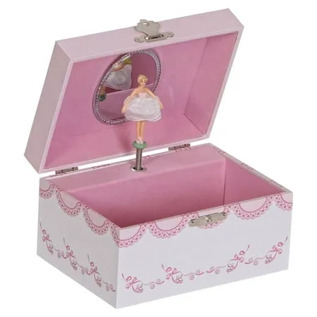 Mele & Co. 00803S16 Clarice Girl's Musical Ballerina Jewelry Box Pink, 6 x 4 x 3