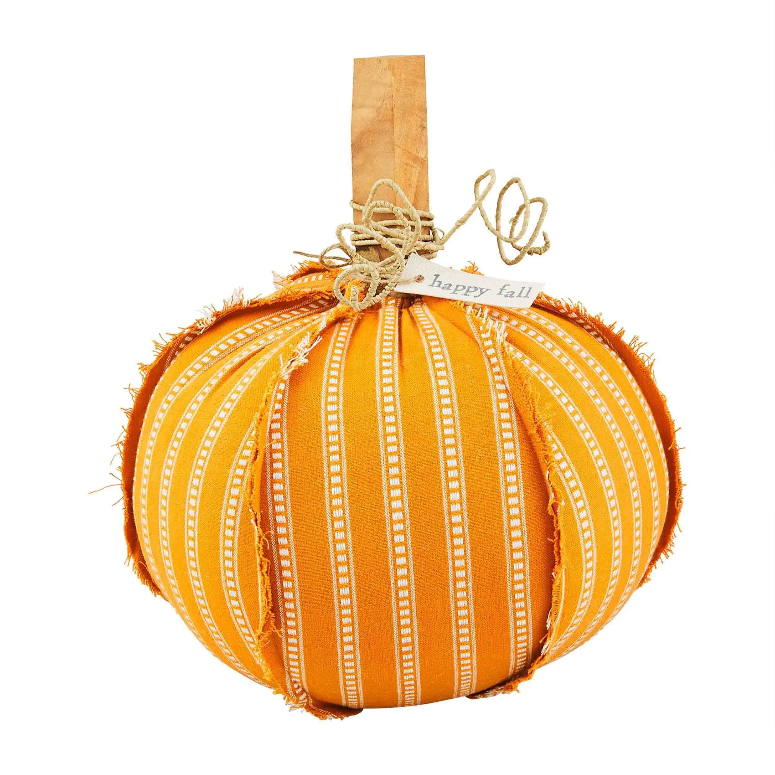 Mud Pie Woven Pumpkin Sitter, Large 14.25" x 12