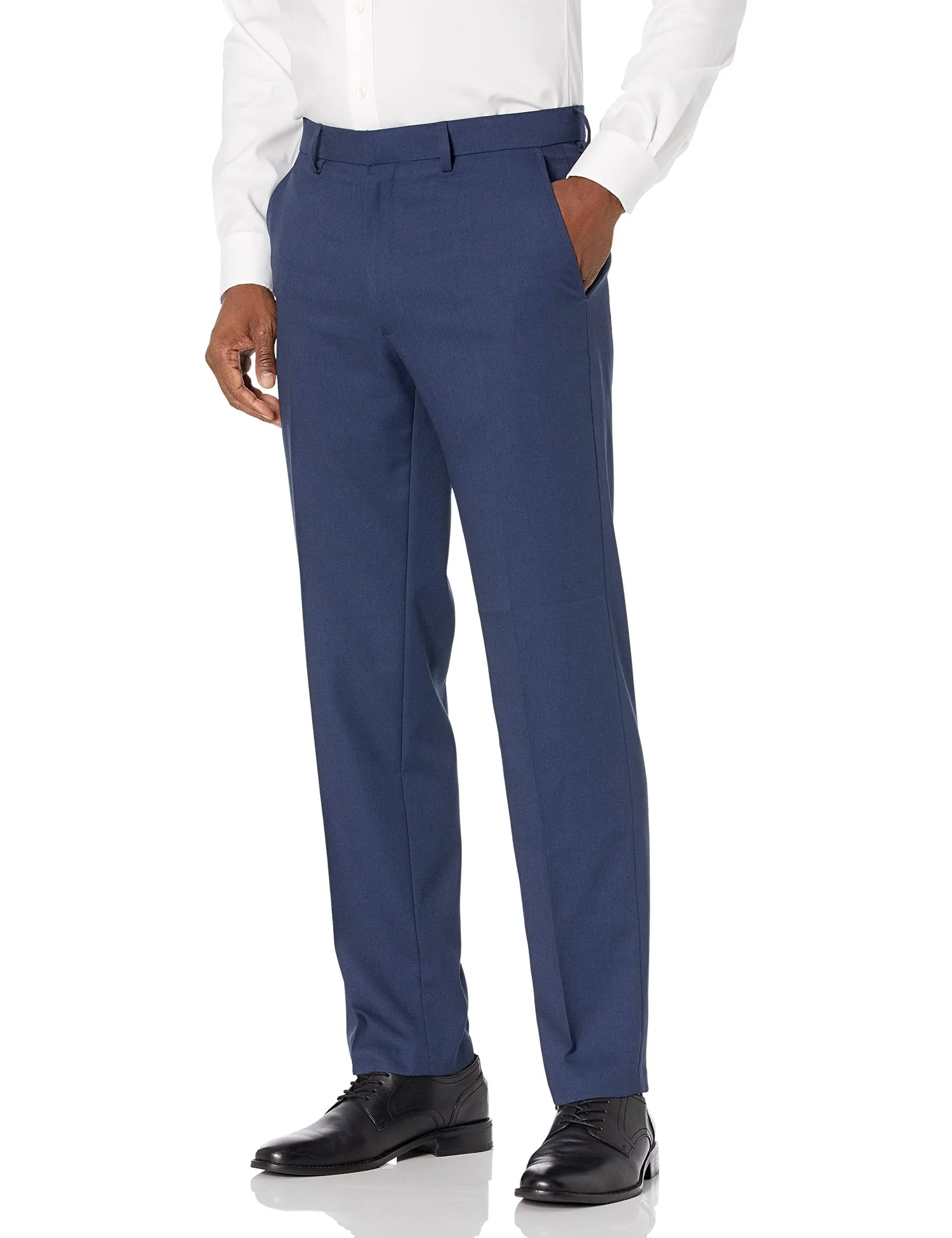 Men's Haggar® Travel Performance Tailored-Fit Stretch Flat-Front Suit Pants