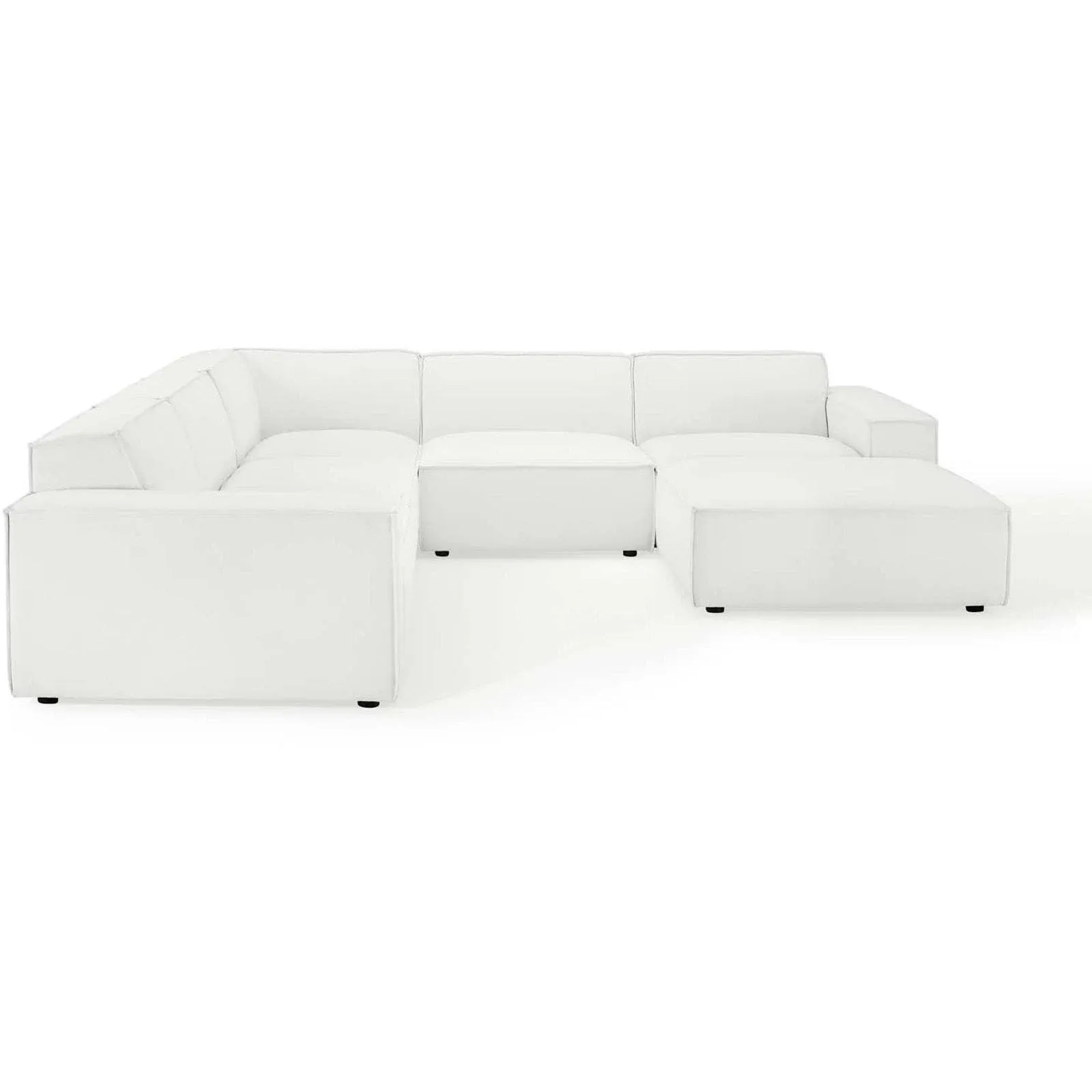 Restore 6 Piece Sectional Sofa in White