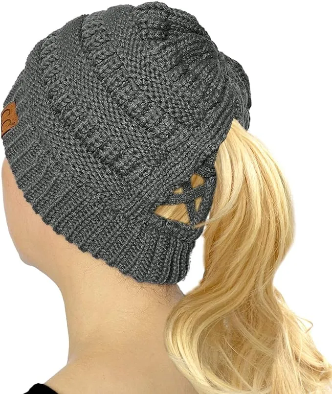 CC Criss-Cross Knit Beanie