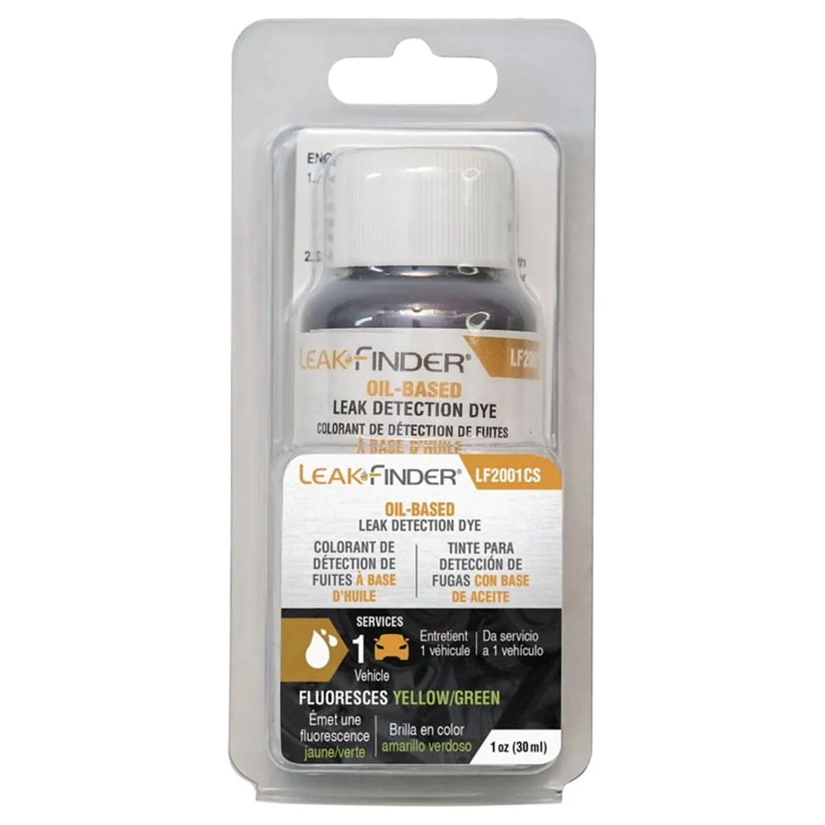 Tracer Products 1EA LeakFinder 1-oz (30 ml) bottle, oil dye