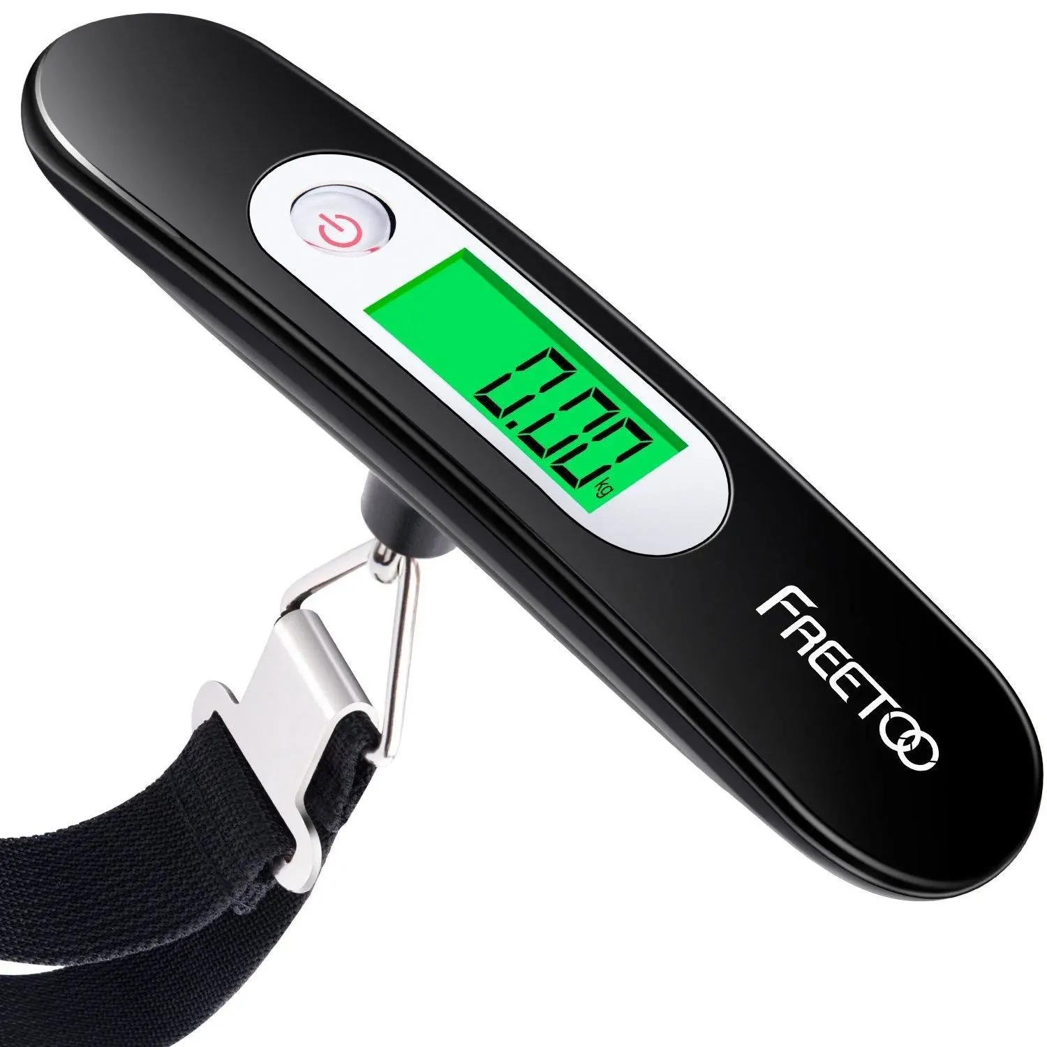 FREETOO Luggage Scale Portable Digital Hanging Scale for Travel, Suitcase Weight Scale with Superior Piano Lacquer 110 Lb/ 50Kg Capacity, Battery Included