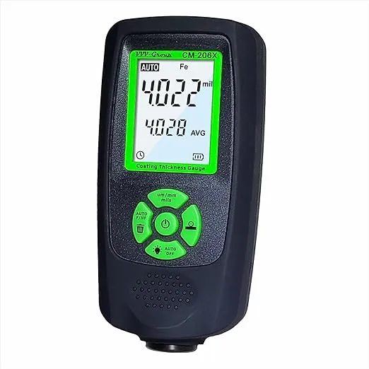 Coating Thickness Gauge CM-206X Digital Paint mil Micron Meter Best for Car D...