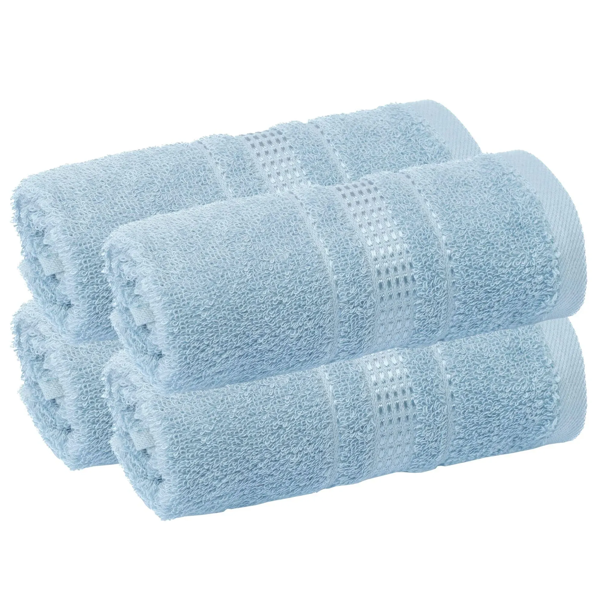 Melissa Linen 4 Pack Fingertip Towels Ocean Blue