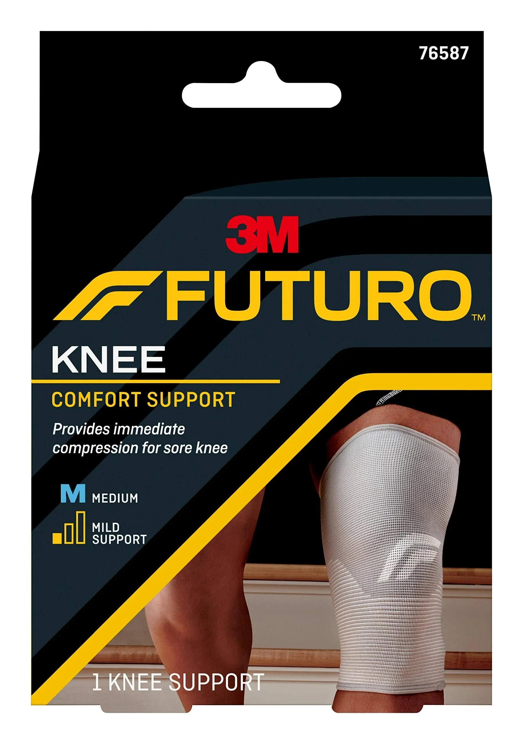 3M Knee Support 3M™ Futuro™ Comfort Lift Large Pull-On 17 to 19-1/2 Inch Knee Circumference Left or Right Knee - M-412428-3830 - Each