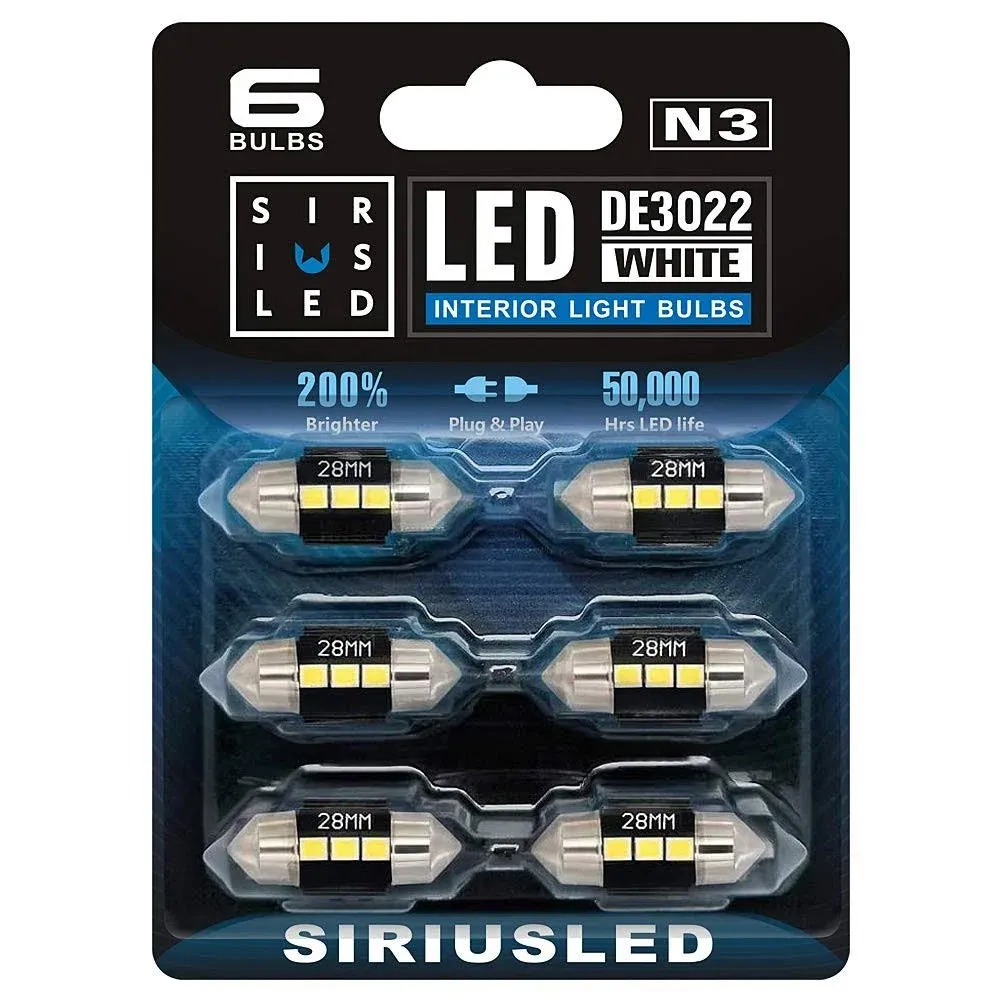 SIRIUSLED N3 DE3175 31MM LED Interior bulb for car truck map dome light white