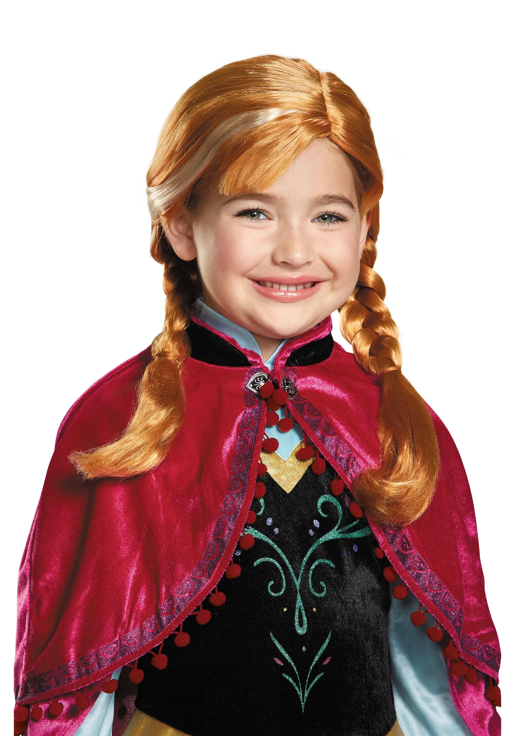 Frozen Anna Wig for Girls | Kids | Girls | Orange | One-Size | Disguise