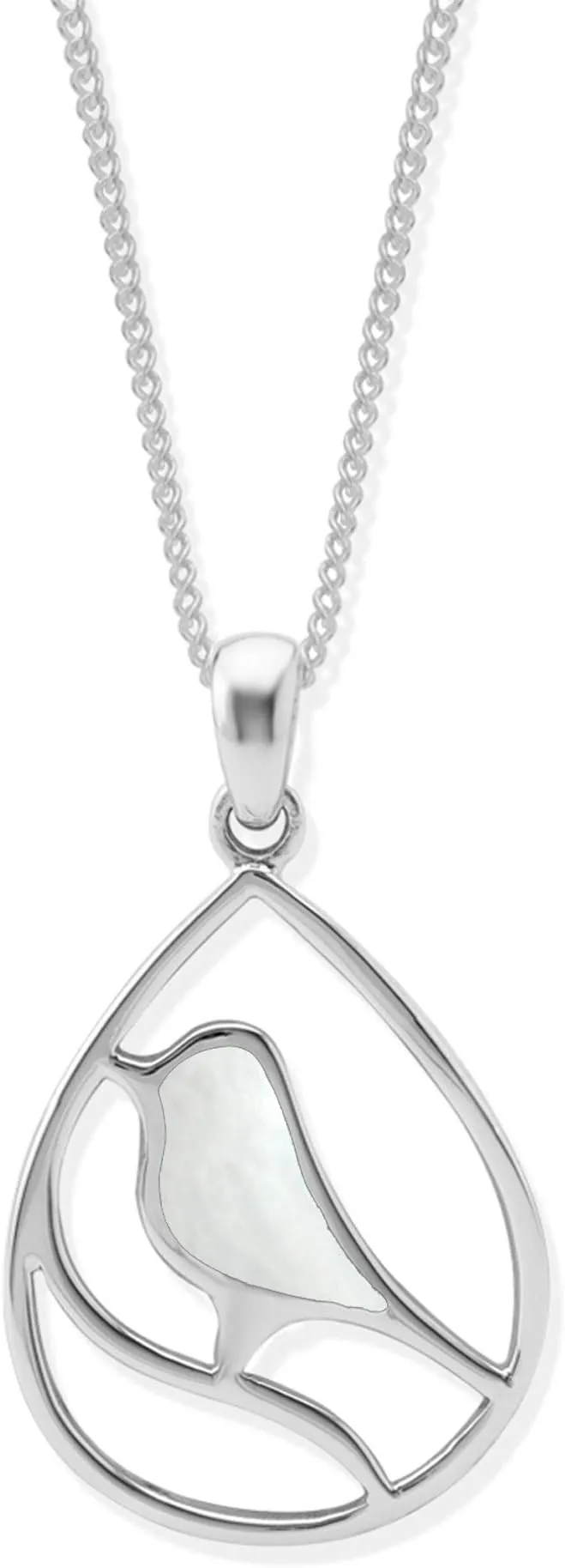 Boma Jewelry Sterling Silver Bird Necklace, 16 inches