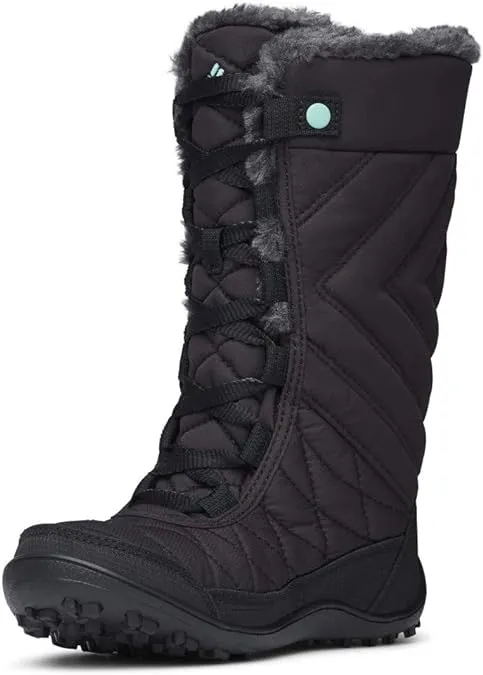 Columbia Minx Mid III Girls&#039; Waterproof Winter Boots Black Size 1 NEW