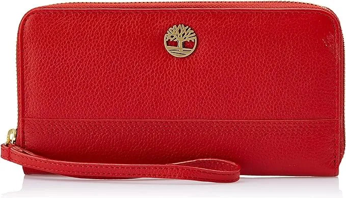 Timberland Zip Around Wallet with Wristlet Strap - Cognac