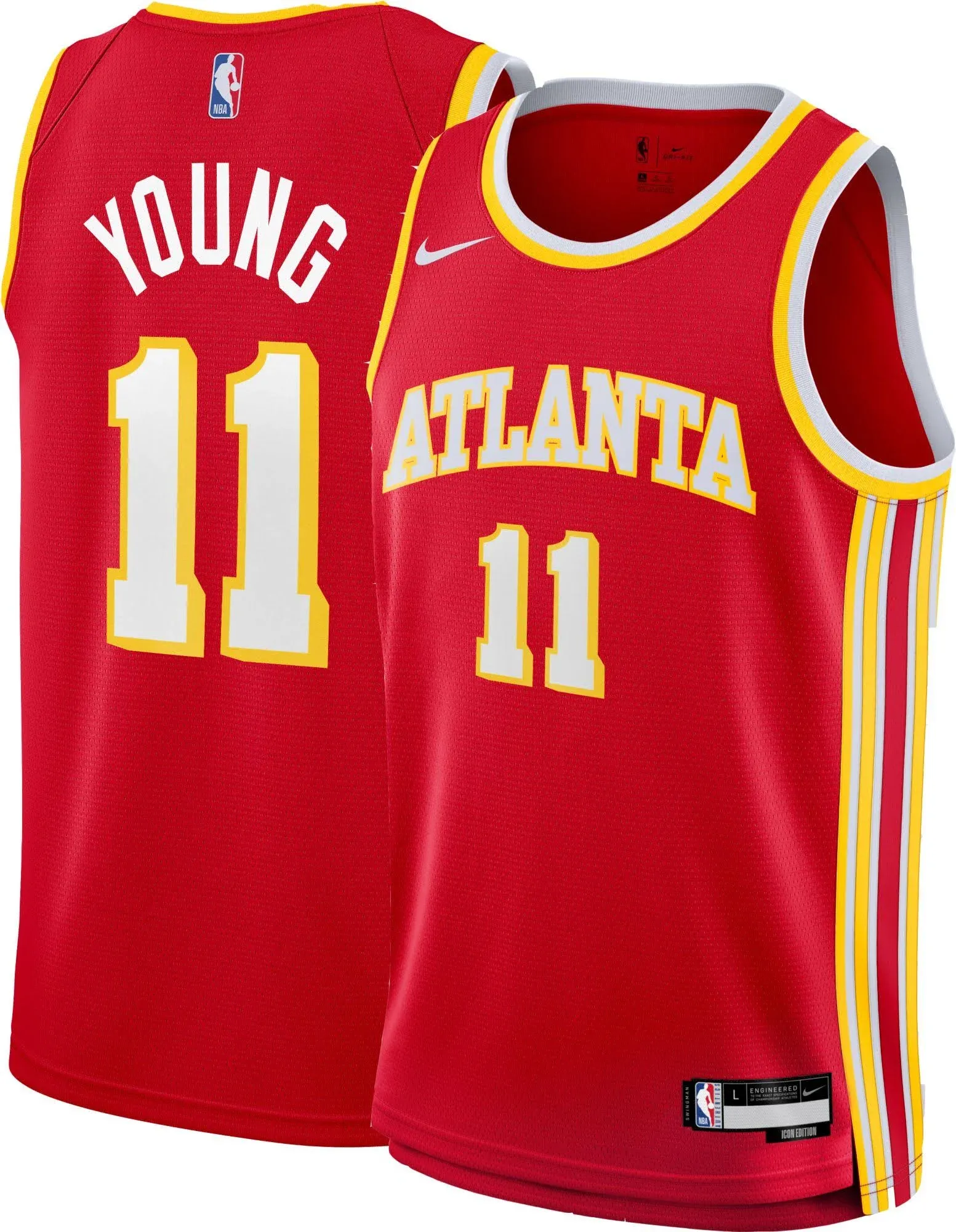 Youth Nike Trae Young Red Atlanta Hawks Swingman Jersey - Icon Edition