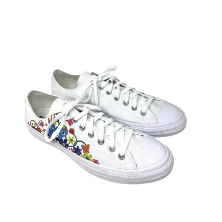 Converse CTAS OX Flower Print White Canvas Low Top Sneakers Men s Size 170823C