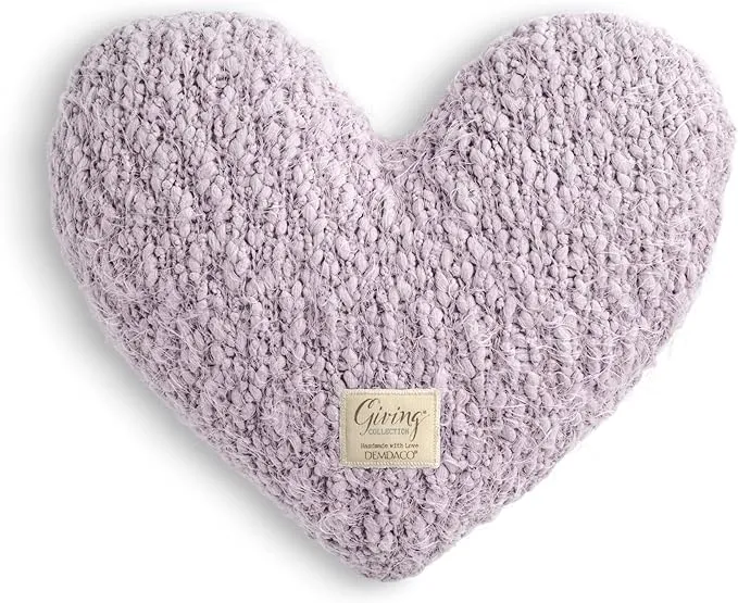 Demdaco Light Purple Giving Heart Pillow