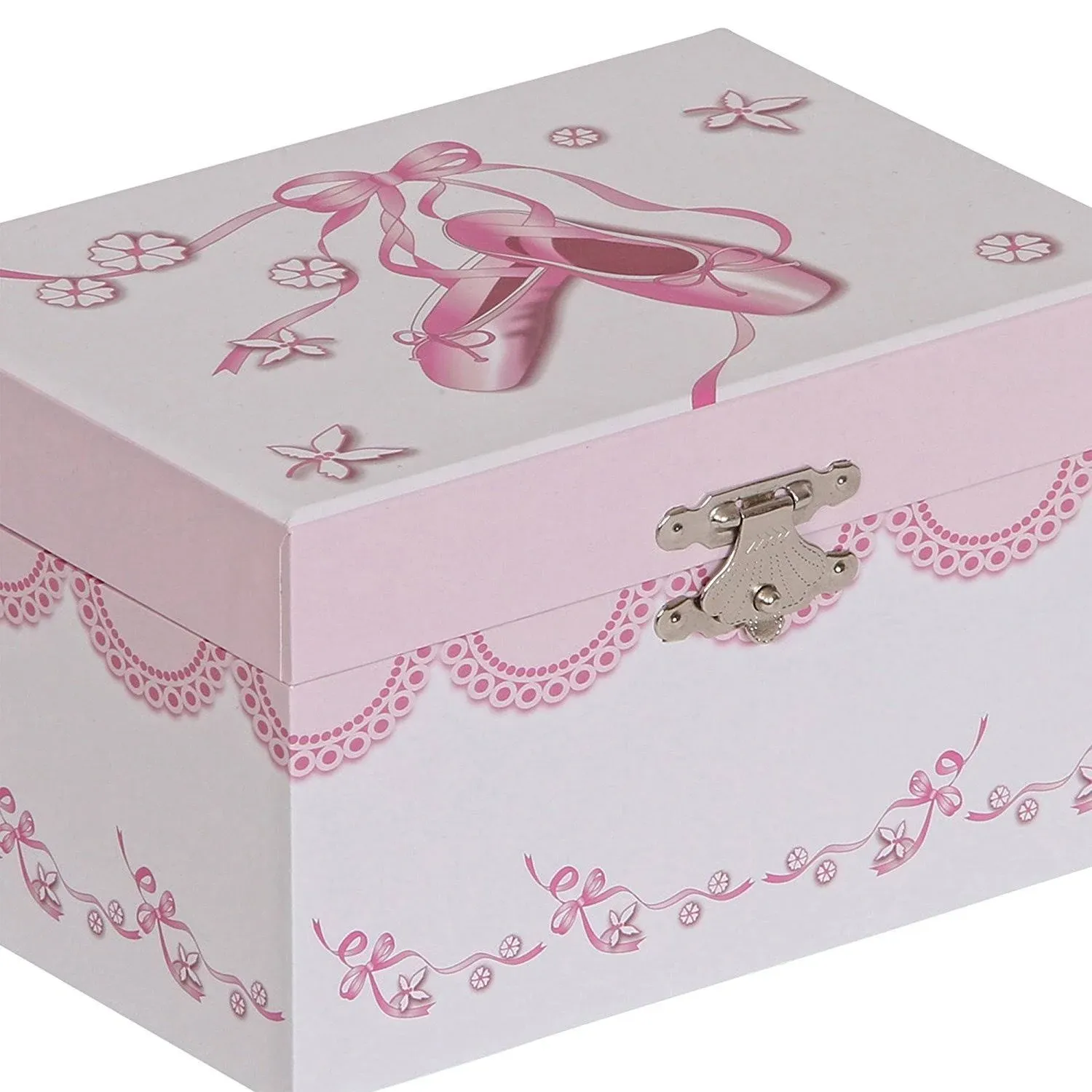 Mele & Co. 00803S16 Clarice Girl's Musical Ballerina Jewelry Box Pink, 6 x 4 x 3