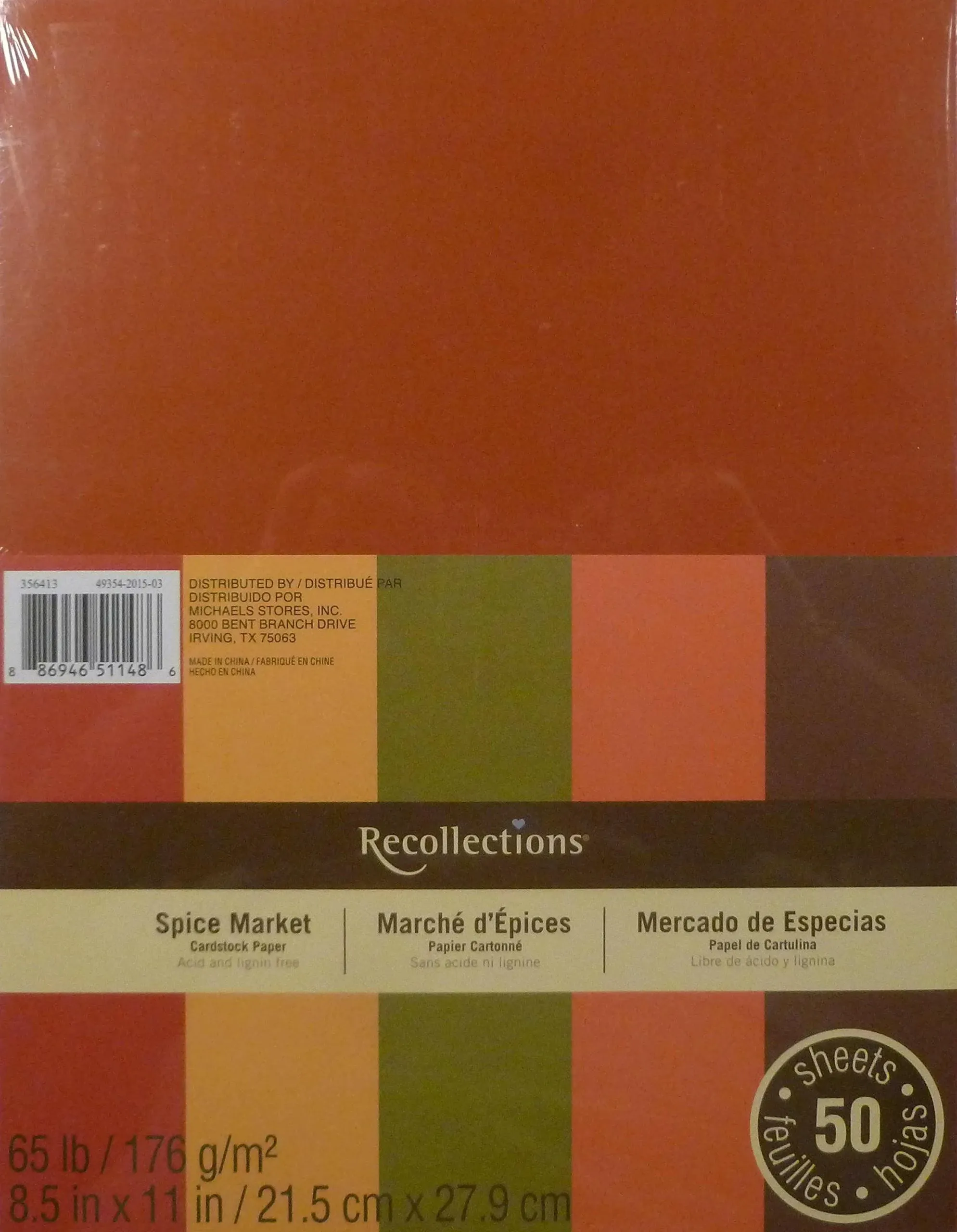 Recollections Spice Market Cardstock Paper