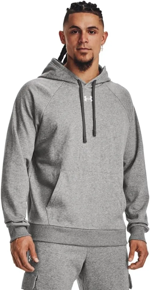 Under Armour Men's Rival Fleece Hoodie White L