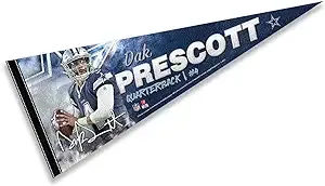 Dallas Cowboys Prescott Pennant Banner Flag