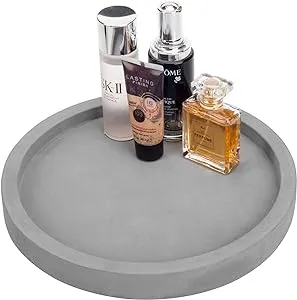 MyGift 11-inch Classic Round Vanity Tray