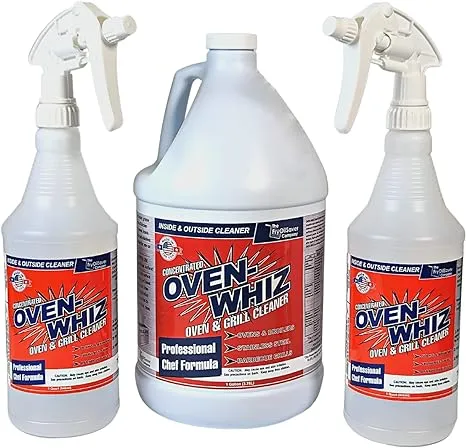 Oven Whiz Concentrated Oven & Grill Cleaner 1 Gal - Incl. 2x Spray Bottles