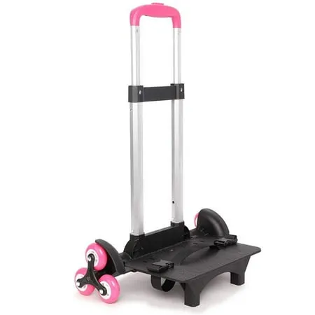 Ivyh Folding Hand Truck Backpack Trolley Portable Wheeled Luggage Cart