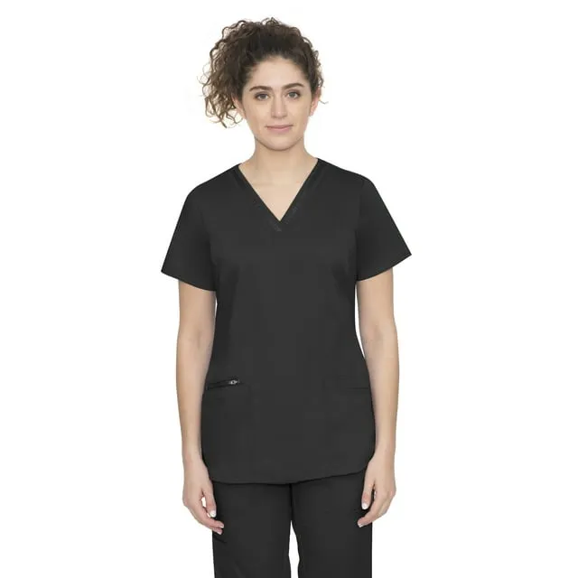 Healing Hands Scrub Top for Women with 3 Pockets and Easy Care, 2-Way Stretch Fabric 2278