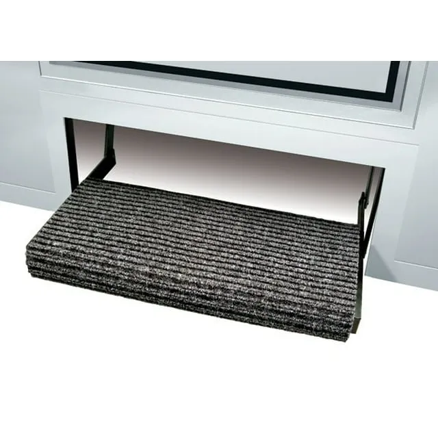 Prest-O-Fit 2-0420 Ruggids RV Step Rug Black Granite 23 In. Wide 19 - Inch X 23 - Inch